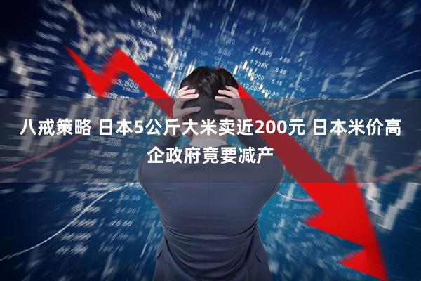 八戒策略 日本5公斤大米卖近200元 日本米价高企政府竟要减产